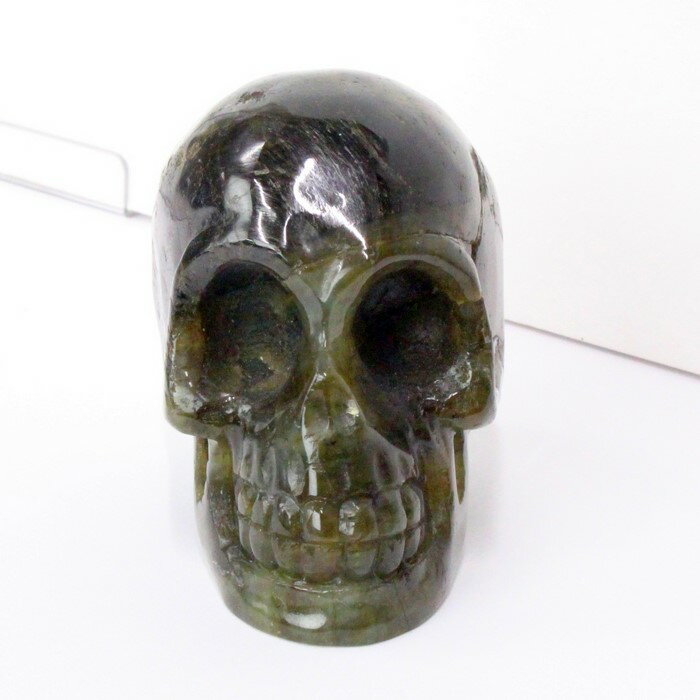 ラブラドライト ドクロ|Labradorite ラブラドライト 曹灰長石【Scull Skeleton 原石 Gemstone 彫刻 置物 スケルトン 髑髏 ス...