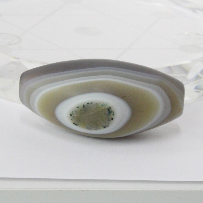 眼球メノウ ルース|瑪瑙 メノウ めのう アゲート 天眼石 サードアイチャクラ 眼球メノウ【原石 クラスター お守り 磨き原石 タンブル】メンズ レディース 一...