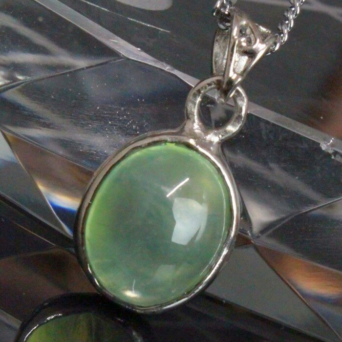 プレナイト ペンダント|ブドウ石 ぶどう石 Prehnite プレナイト ネックレス Pendant ペンダントトップ Necklace|メンズ Men's レ...