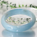 【一点物】【女性用LLサイズ】アクアマリン バングル|Aquamarine 緑柱石 ミルキーアクア 海の水 アクアマリン ブレスレット Bangle 腕輪 ブレ...