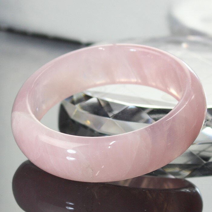 【一点物】【女性用Mサイズ】ローズクォーツ バングル｜Rose Quartz 紅水晶 ローズクォーツ ブレスレット バングル Bangle 腕輪｜ メンズ レディース 限定 天然石 ローズクォーツ パワーストーン ブレスレット 天然石