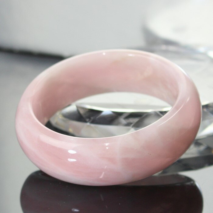 【一点物】【女性用Lサイズ】ローズクォーツ バングル｜Rose 紅水晶 ローズクォーツ ブレスレット Bangle 腕輪 ブレスレット バングル｜ メンズ レディース 一点物アイテム 天然石 ローズクォーツ