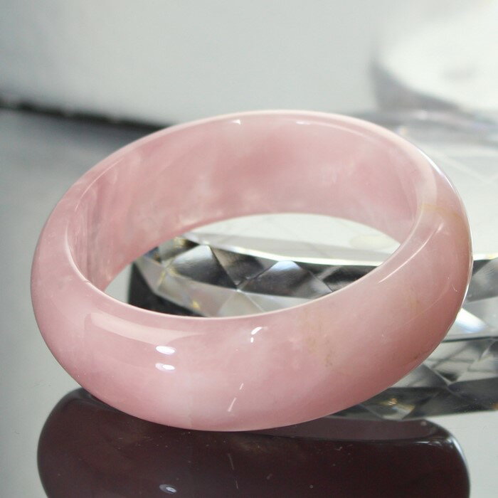 【一点物】【女性用Lサイズ】ローズクォーツ バングル｜Rose 紅水晶 ローズクォーツ ブレスレット バングル Bangle 腕輪｜ メンズ レディース パワーストーン 天然石 海外直輸入価格 ローズクォーツ パワーストーン ブレスレット 天然石