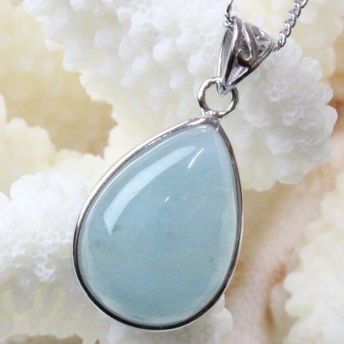 アクアマリン ペンダント|Aquamarine 緑柱石 ミルキーアクア アクアマリン ネックレス ペンダントトップ Pendant Necklace|メンズ レ...