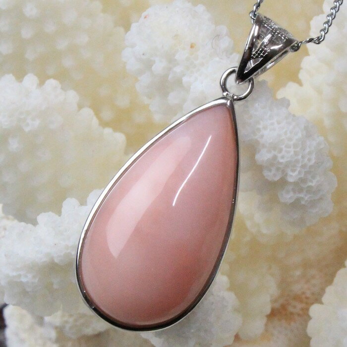 ピンクオパール ペンダント｜Pink Opal 蛋白石 ピンクオパール ネックレス ペンダントトップ Pendant ペンダント Necklace｜メンズ レディース 一点物アイテム 天然石 ピンクオパール