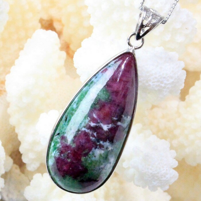 ルビーインゾイサイト ペンダント｜Ruby in Zoisite アニョライト ルビー ルビーインゾイサイト ネックレス ペンダント Necklace ネックレス Pendant｜メンズ Men's レディース Ladies 天然石 海外直輸入価格 ルビーインゾイサイト