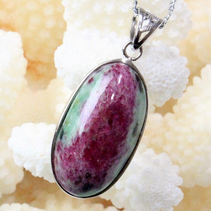ルビーインゾイサイト ペンダント|アニョライト Ruby in Zoisite ルビーインゾイサイト ネックレス Pendant ネックレス ペンダントトップ ...