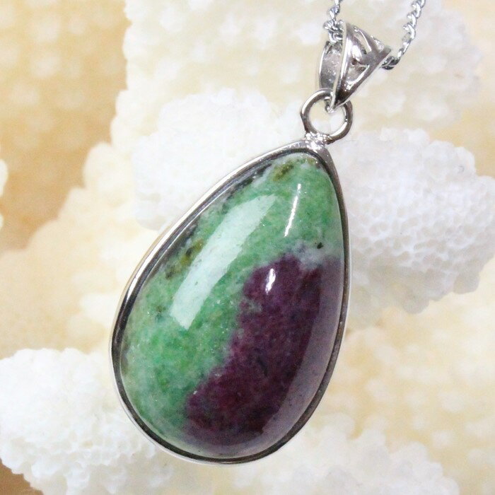 ルビーインゾイサイト ペンダント|アニョライト ルビー Ruby in Zoisite ルビーインゾイサイト ネックレス ペンダント Necklace ネックレ...