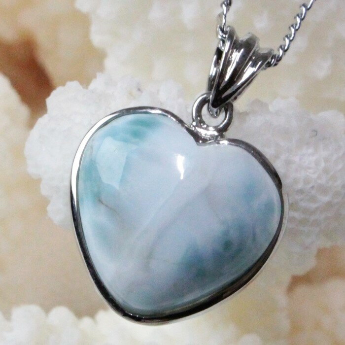 ޡ ڥȡåڥȥ饤 Larimar ⳥ Pectolite ޡ ͥå쥹 ڥȥȥå Pendant Necklaceå Men's ǥ Ladies ѥȡ ޡ