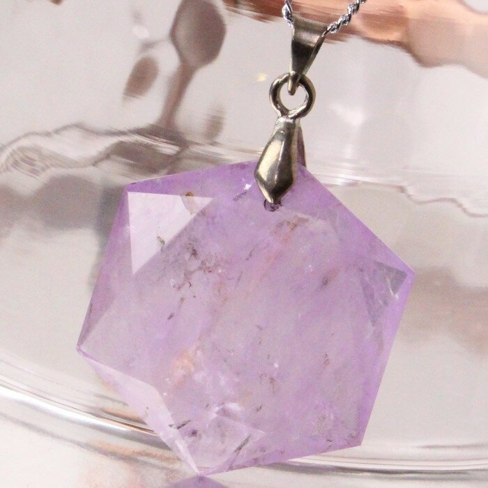 アメジスト ペンダント｜紫水晶 Amethyst アメシスト アメジスト ネックレス ペンダントトップ 六芒星 ヘキサゴン ダビデの星 Hexagon Pendant Necklace｜メンズ レディース 一点物 パワーストーン アメジスト