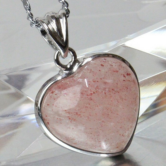 ストロベリークォーツ ペンダント|苺水晶 Strawberry Quartz ストロベリークォーツ ネックレス Pendant ぺんだんと ねっくれす ペンダン...