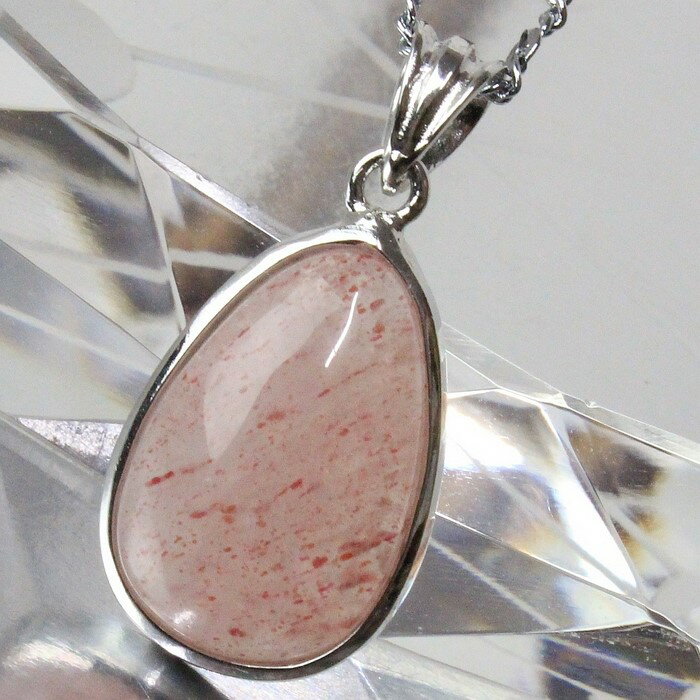 ストロベリークォーツ ペンダント｜Strawberry Quartz 苺水晶 ストロベリークォーツ ネックレス Pendant ペンダントトップ ぺんだんと ねっくれす Necklace ペンダント｜メンズ レディース 限定 一点物 パワーストーン ストロベリークォーツ