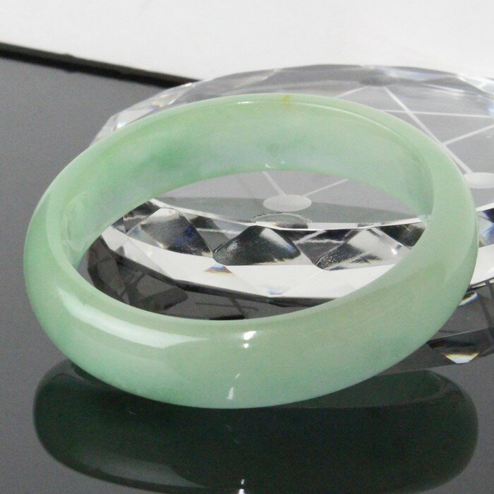 【一点物】翡翠 バングル｜ろうかん ひすい Jade ジェイド ジェダイト カワセミ ヒスイ ブレスレット バングル Bracelet Bangle 腕輪｜メンズ Men's レディース 天然石 限定 一点物 翡翠【女性用フリーサイズ】