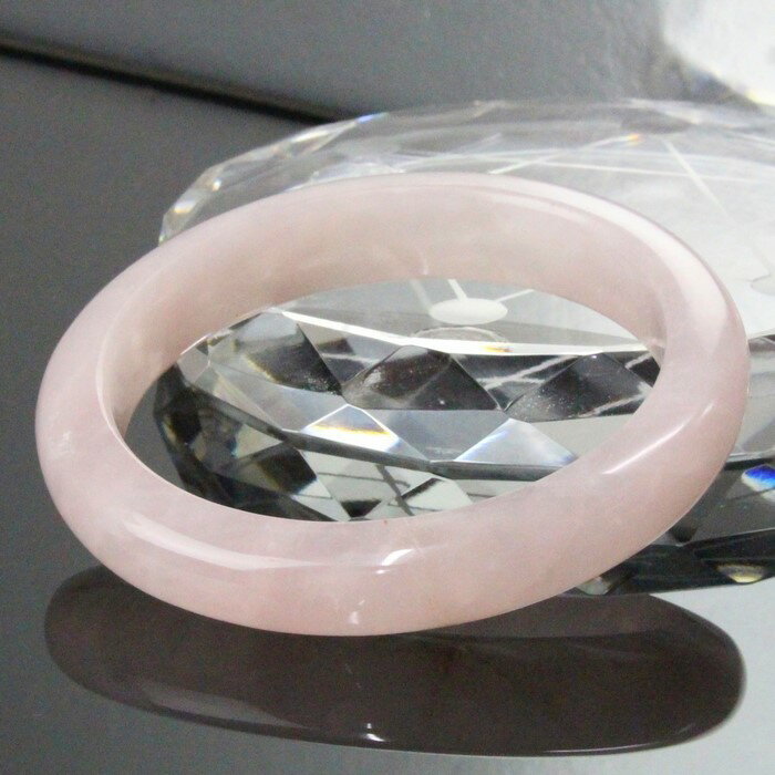 【一点物】ローズクォーツ バングル｜Rose Quartz 紅水晶 ローズクォーツ ブレスレット Bracelet ブレスレッド バングル Bangle 腕輪｜メンズ Men 039 s レディース Ladies 天然石 海外直輸入価格 ローズクォーツ【女性用Mサイズ】