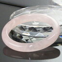 【一点物】ローズクォーツ バングル｜Rose Quartz 紅水晶 ローズクォーツ ブレスレット バングル Bracelet ブレスレッド Bangle 腕輪｜メンズ レディース パワーストーン 天然石 海外直輸入価格 ローズクォーツ【女性用Mサイズ】