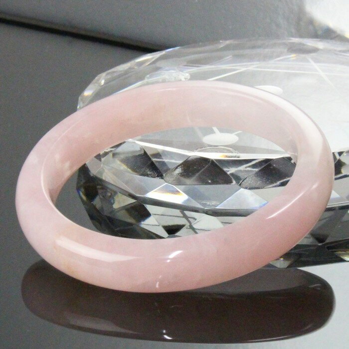 【一点物】ローズクォーツ バングル｜Rose Quartz 紅水晶 ローズクォーツ ブレスレット バングル Bracelet Bangle 腕輪｜メンズ レディース 一点物 パワーストーン ローズクォーツ【女性用Mサイズ】 パワーストーン ブレスレット 天然石