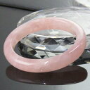 水晶 【一点物】ローズクォーツ バングル｜紅水晶 Rose Quartz ローズクォーツ ブレスレット Bangle 腕輪 Bracelet ブレスレッド バングル｜メンズ Men's レディース 天然石 限定 一点物 ローズクォーツ【女性用Mサイズ】