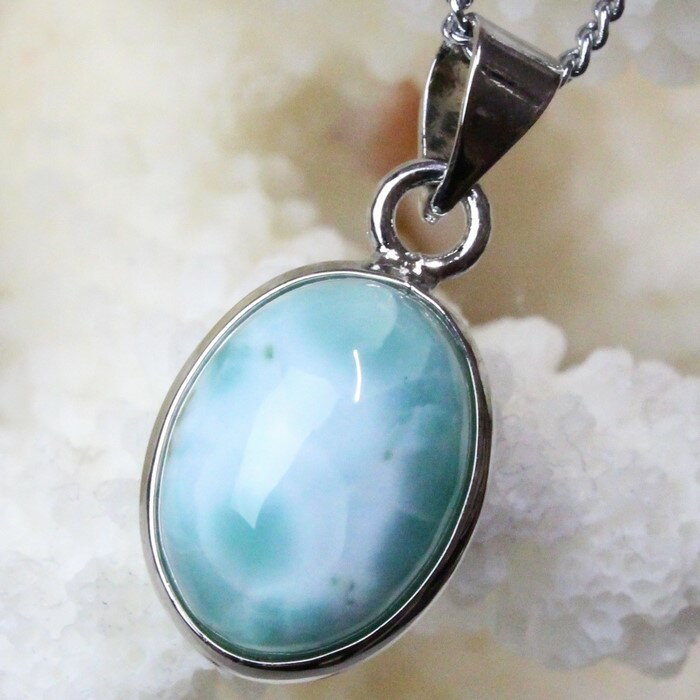 【一点物】ラリマー ペンダント｜ペクトライト Larimar 曹灰針石 Pectolite ラリマー ネックレス ペンダントトップ Pendant ペンダント Necklace｜メンズ レディース パワーストーン 天然石 海外直輸入価格 ラリマー