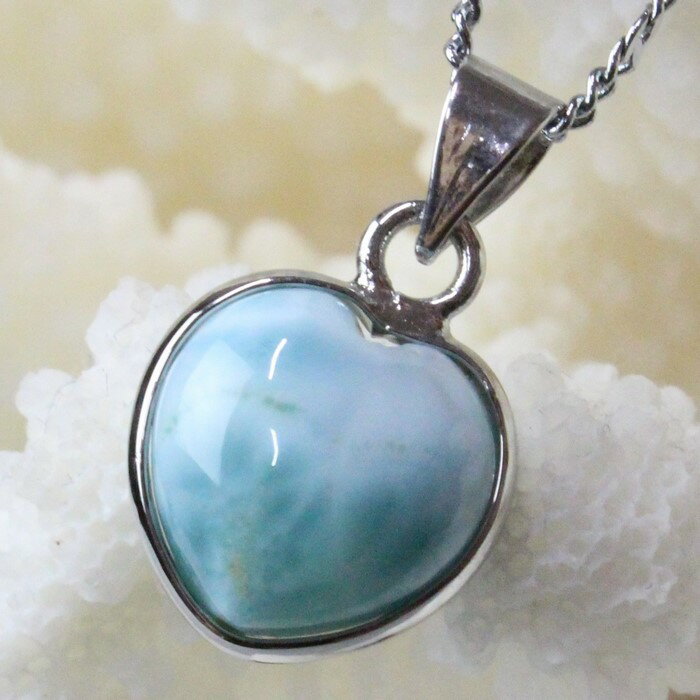 【一点物】ラリマー ペンダント|Larimar 曹灰針石 Pectolite ペクトライト ラリマー ネックレス Pendant ペンダントトップ Neckla...