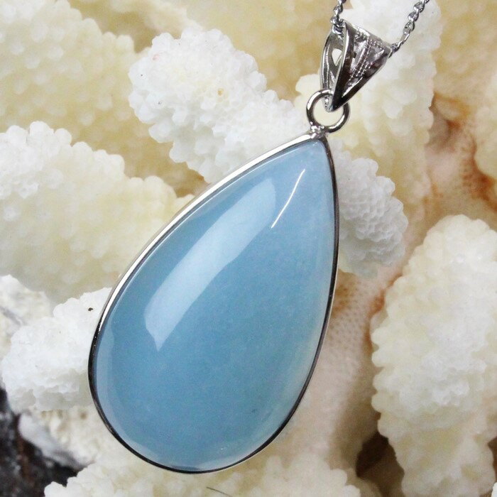 【一点物】アクアマリン ペンダント｜Aquamarine ミルキーアクア 緑柱石 アクアマリン ネックレス ペンダントトップ Pendant Necklace｜メンズ レディース パワーストーン 天然石 海外直輸入価格 アクアマリン