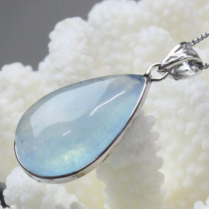 【一点物】アクアマリン ペンダント｜ミルキーアクア Aquamarine 緑柱石 アクアマリン ネックレス Pendant ペンダントトップ ペンダント Necklace｜メンズ Men's レディース Ladies 限定 天然石 アクアマリン