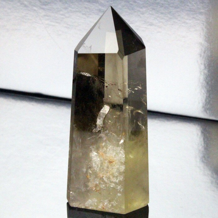 スモーキークォーツ ポイント カンゴーム 煙水晶 Smoky Quartz スモーキ...
