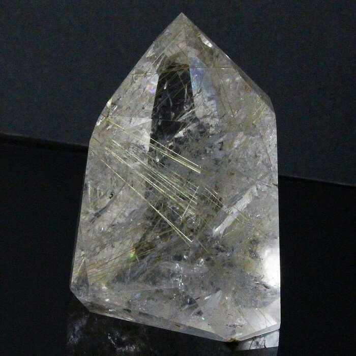 ルチルクォーツ ポイント｜rutile quartz 金針水晶 ルチルクオーツ ルチルクォーツ 原石 置物 石 鉱物 インテリア クラスター Point 柱 ポイント｜メンズ レディース 一点物 パワーストーン ルチルクォーツ