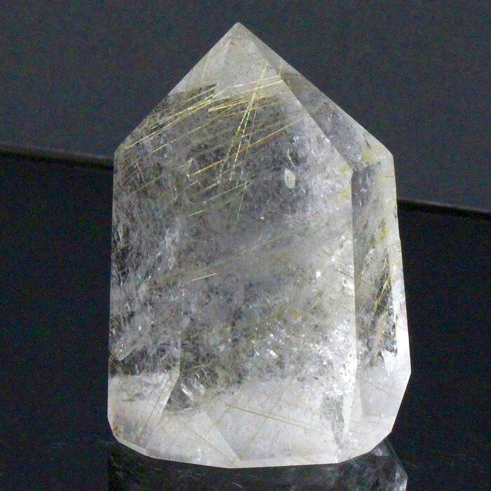 ルチルクォーツ ポイント|rutile quartz 金針水晶 ルチルクオーツ ルチルクォーツ 原石 クラスター Point 柱 ポイント 置物 石 鉱物|メン...