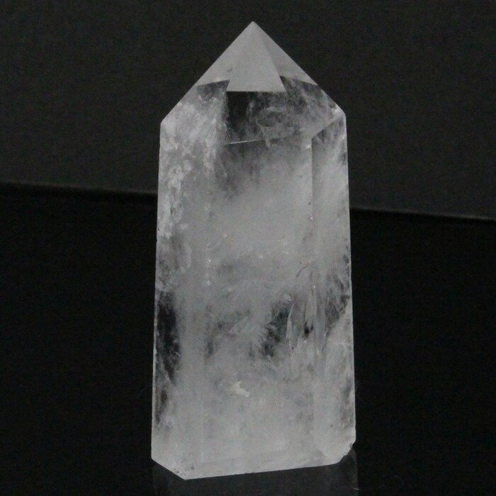 水晶 ポイント|すいしょう ロッククリスタル クリスタル クォーツ 水晶 原石 浄化用水晶 置物 ポイント インテリア Point 柱 石 浄化 クラスター|メ...