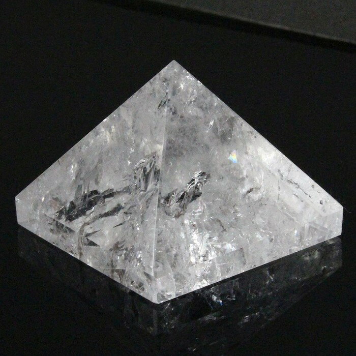 水晶 ピラミッド｜Crystal ロッククリスタル 石英 クリスタル クォーツ 水晶 置物 ピラミド Pyramid 原石 クラスター｜メンズ レディース 一点物アイテム 天然石 水晶