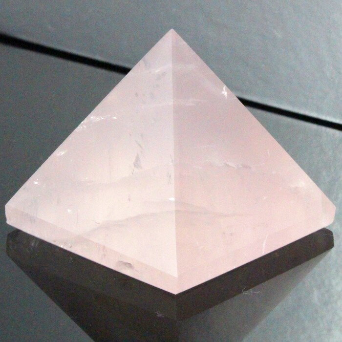 ローズクォーツ ピラミッド|Rose Quartz ピンク 紅水晶 ローズクォーツ 原石 Pyramid クラスター インテリア 浄化 ピラミッド 石 置物|メ...