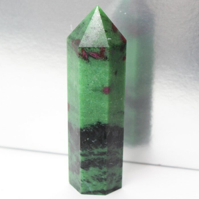 【ビックサイズ】ルビーインゾイサイト ポイント|アニョライト Ruby Zoisite ルビーインゾイサイト 置物 原石 ポイント 浄化 石 Point 柱 イ...