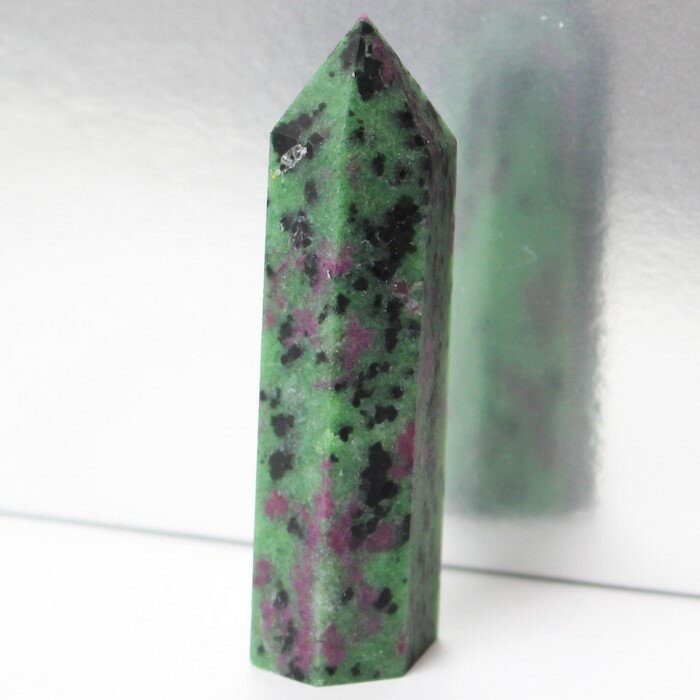 ルビーインゾイサイト ポイント|Ruby Zoisite アニョライト ルビーインゾイサイト 原石 ポイント インテリア 浄化 クラスター Point 柱 石 ...
