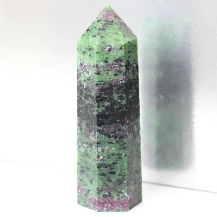 【希少 レア天然石 一点物】ルビーインゾイサイト ポイント|Ruby Zoisite アニョライト ルビーインゾイサイト 原石 ポイント インテリア 浄化 クラ...