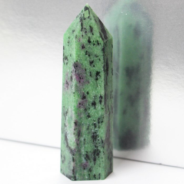 【希少 レア天然石 一点物】ルビーインゾイサイト ポイント|アニョライト Ruby Zoisite ルビーインゾイサイト 原石 ポイント 浄化 クラスター 石 ...