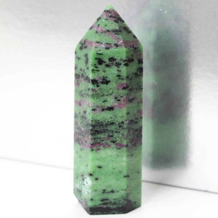 【ビックサイズ】ルビーインゾイサイト ポイント|アニョライト Ruby Zoisite ルビーインゾイサイト 原石 ポイント インテリア 浄化 クラスター Po...