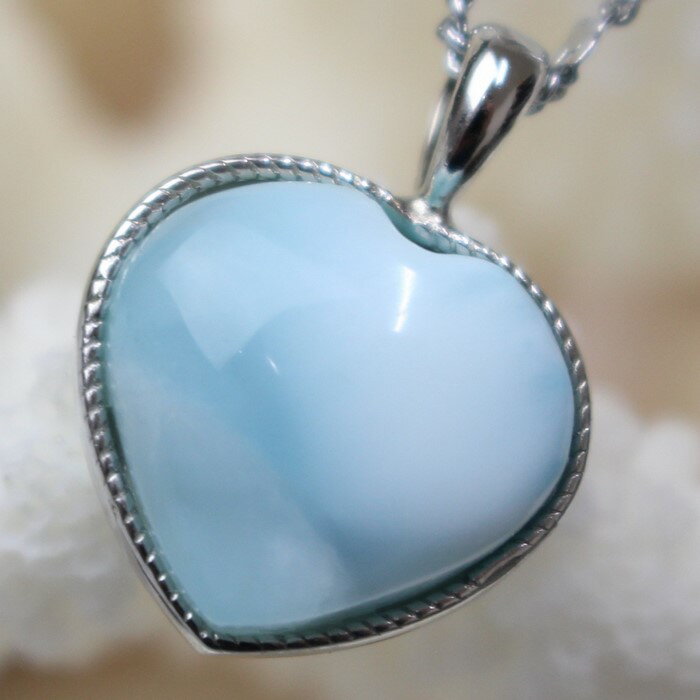 ラリマー ペンダント｜Larimar 曹灰針石 Pectolite ペクトライト ラリマー ネックレス Pendant ペンダントヘッド Necklace｜パワーストーン ネックレス 天然石 海外直輸入価格 ラリマー