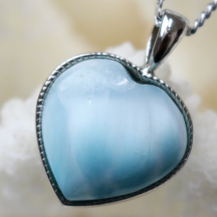 【厳選 品質 一点物】ラリマー ペンダント|Pectolite ペクトライト Larimar 曹灰針石 ラリマー ネックレス ペンダントトップ Pendant ...