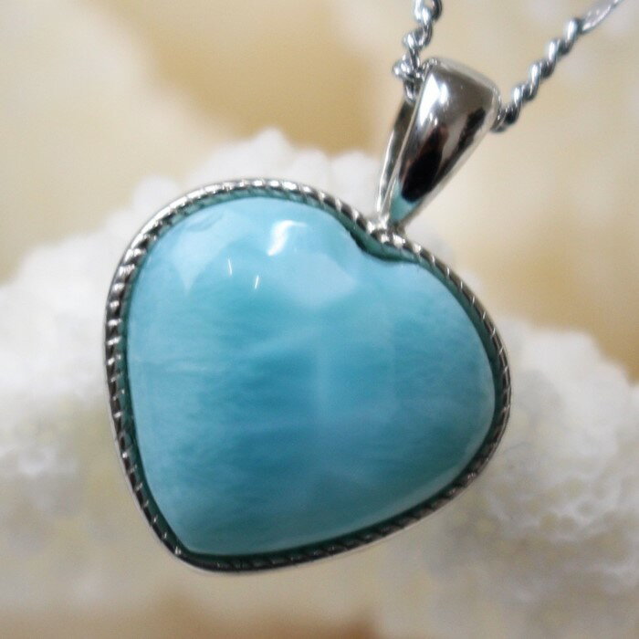 【厳選 品質 一点物】ラリマー ペンダント|Larimar 曹灰針石 Pectolite ペクトライト ラリマー ペンダントトップ Necklace Penda...