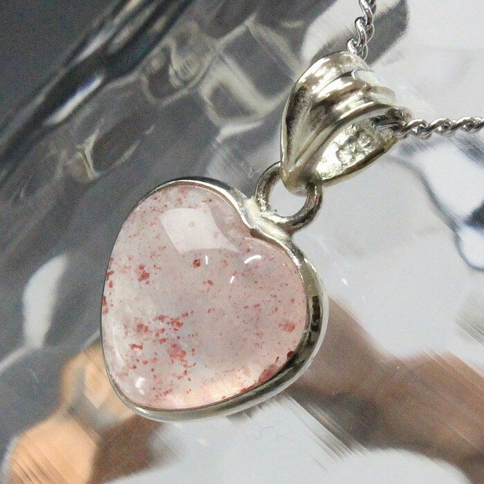 ストロベリークォーツ ペンダント|苺水晶 Strawberry Quartz ストロベリークォーツ ペンダントトップ Necklace Pendant ネックレ...