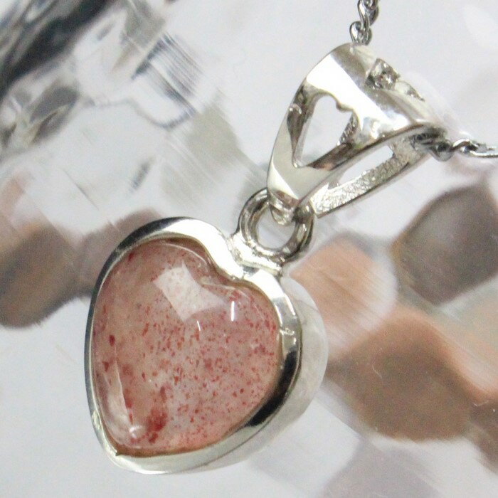 ストロベリークォーツ ペンダント｜苺水晶 Strawberry Quartz ストロベリークォーツ ペンダントトップ ぺんだんと Necklace Pendant ネックレス｜パワーストーン ペンダントトップ 天然石 海外直輸入価格 ストロベリークォーツ