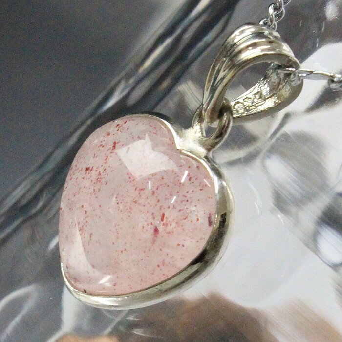 ストロベリークォーツ ペンダント｜苺水晶 Strawberry Quartz ストロベリークォーツ ペンダントトップ Necklace Pendant ネックレス｜メンズ レディース 天然石 限定 一点物 ストロベリークォーツ