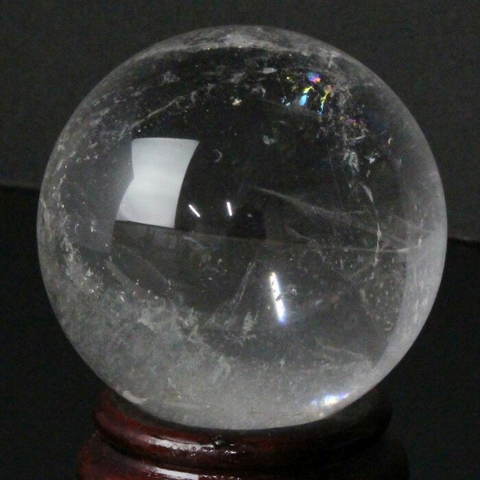 【厳選 高品質ブラジル産 一点物 55mm玉】天然 水晶玉｜ロッククリスタル Crystal すいしょう 石英 クリスタル クォーツ 水晶 置物 台座 占い 球体 天然 原石 丸玉 Crystal ball 地鎮祭 お守り 水晶球｜パワーストーン 水晶玉 天然石 天然