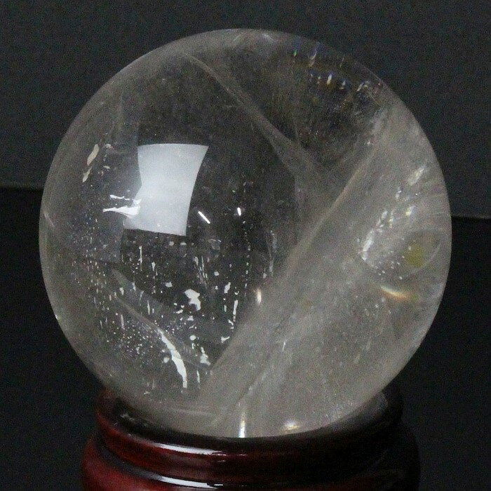 【厳選 高品質ブラジル産 大玉 65mm玉】天然 水晶玉｜ロッククリスタル Crystal Quartz 石英 クリスタル クォーツ 水晶 原石 透明 丸玉 Crystal ball 球体 地鎮祭 置物 台座 占い 天然 お守り 水晶球｜メンズ レディース 一点物 パワーストーン 天然