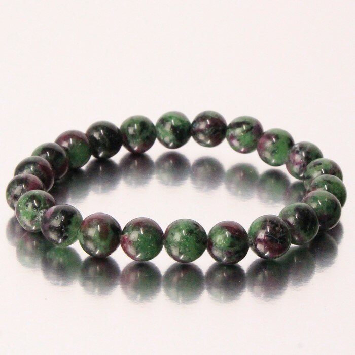 【限定 1点物 7mm玉】ルビーインゾイサイト ブレスレット|Ruby Zoisite アニョライト ルビー ブレス バングル 腕輪 ブレスレッド Bracel...