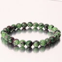 【限定 1点物 8mm玉】ルビーインゾイサイト ブレスレット|アニョライト Ruby Zoisite ルビー ブレスレッド Bracelet ブレス バングル ...