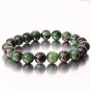 【厳選 一点物 10mm玉】ルビーインゾイサイト ブレスレット|Ruby Zoisite ルビーインゾイサイト ブレスレッド Bracelet ブレス バングル...