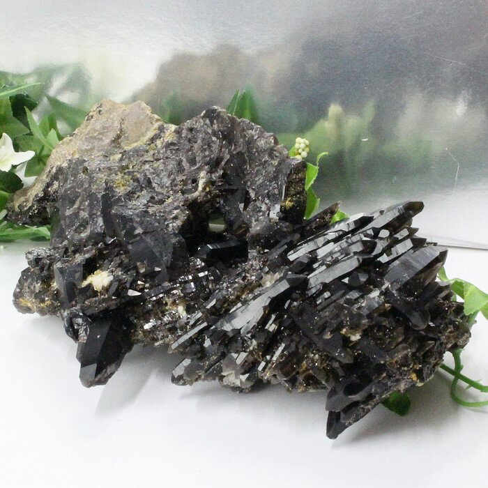 【ビックサイズ 大きい サイズ】モリオン クラスター|Morion モリオン 黒水晶 原石 Cluster 魔除け 邪気払い クラスター 浄化 石 インテリア ...