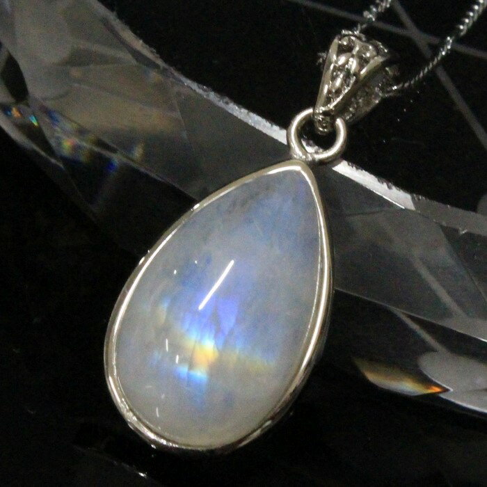 【限定 一点物】ムーンストーン ペンダント｜Moonstone ブルームーンストーン 月長石 ムーンストーン ネックレス Pendant ペンダントヘッド Necklace｜パワーストーン ペンダント 人気 おすすめ 天然石 海外直輸入価格 ムーンストーン