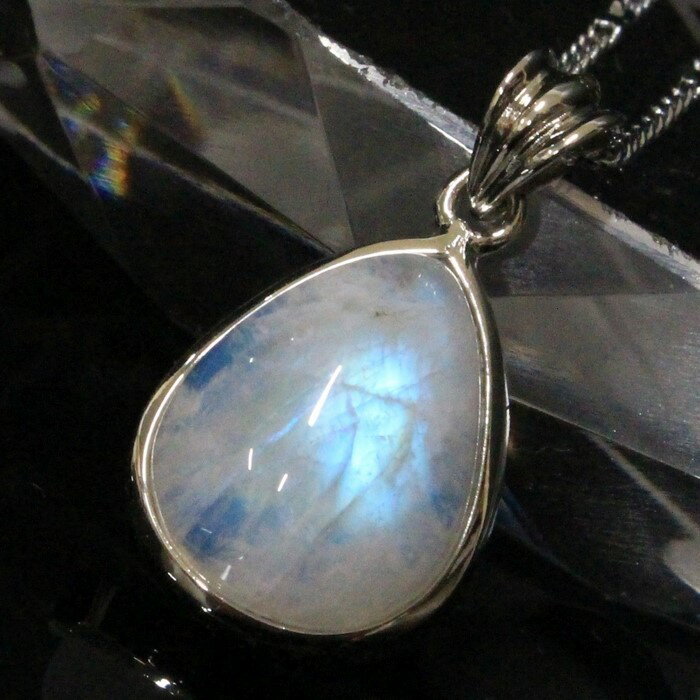 ムーンストーン ペンダント|Moonstone ブルームーンストーン 月長石 ムーンストーン ネックレス ぺんだんと Necklace ペンダントトップ Pen...